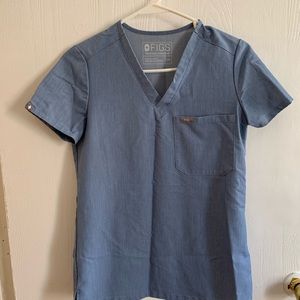 XXS heather indigo figs shirt